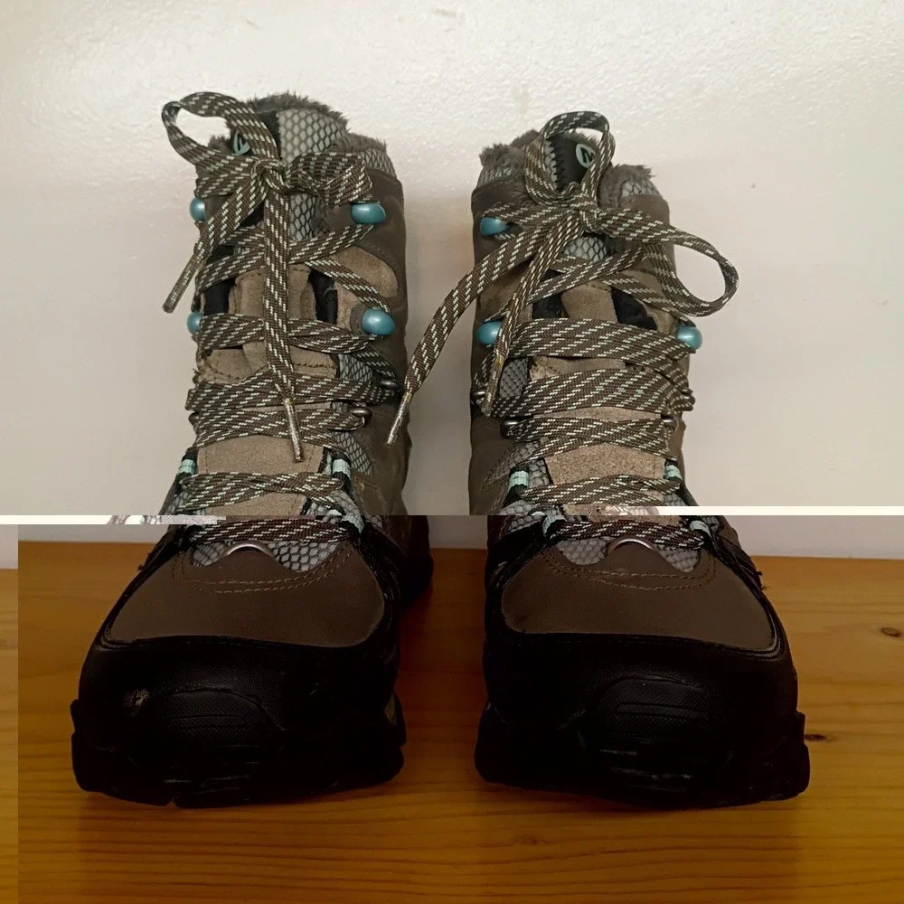 Merrell Polarand 8 Waterproof‎ 400gr Hiking Boots Shoes Women's 7 Faux Fur